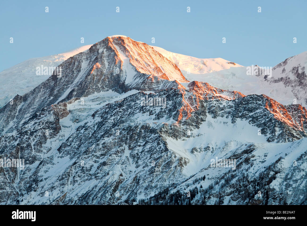 Chamonix-Mont-Blanc, sulle Alpi francesi, Haute Savoie, Chamonix, Francia Foto Stock