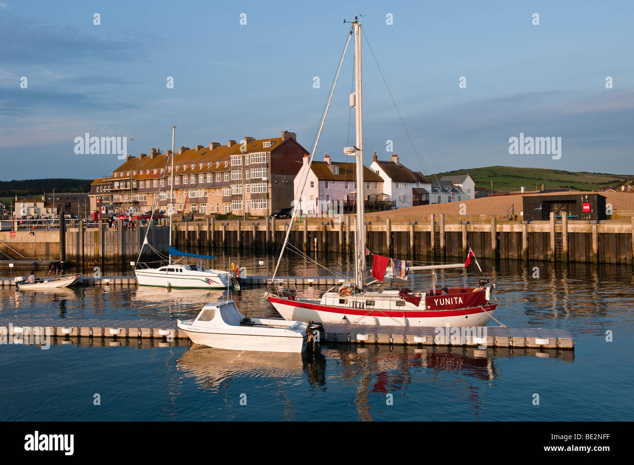 Il porto di West Bay, Dorset, Inghilterra Foto Stock