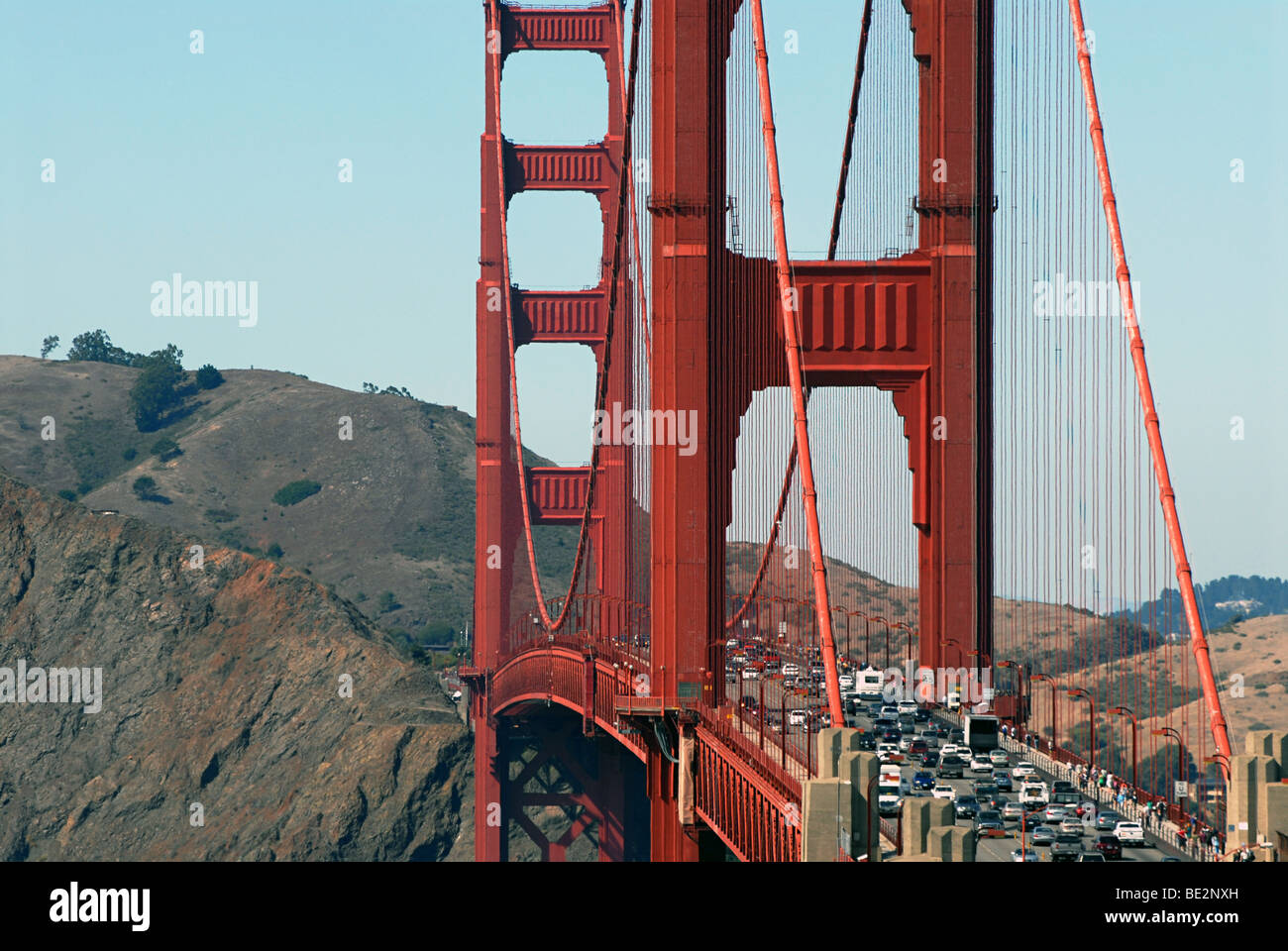 Golden Gate Bridge, Presido, San Francisco Foto Stock