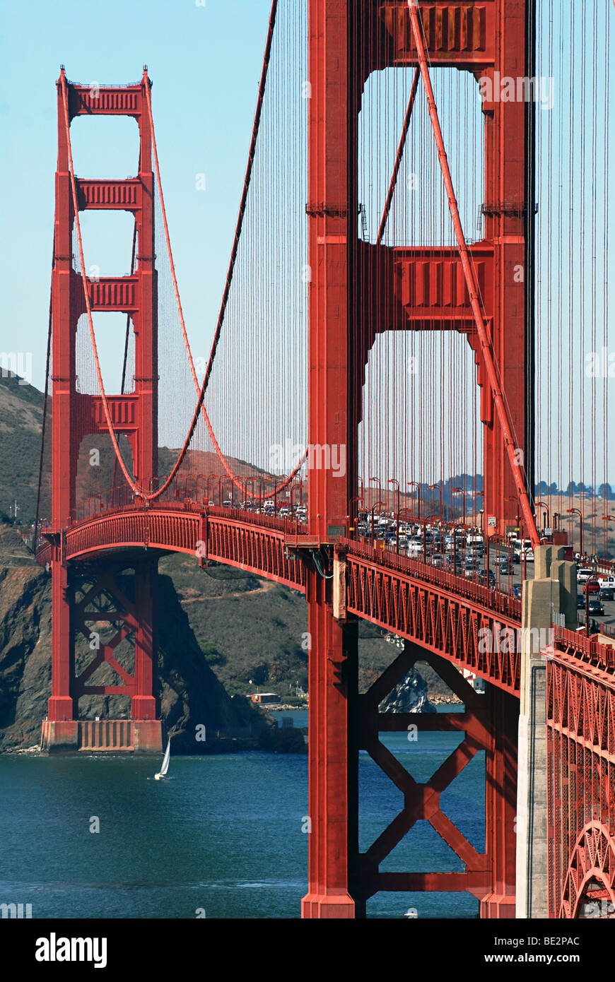 Golden Gate Bridge, Presido, San Francisco Foto Stock