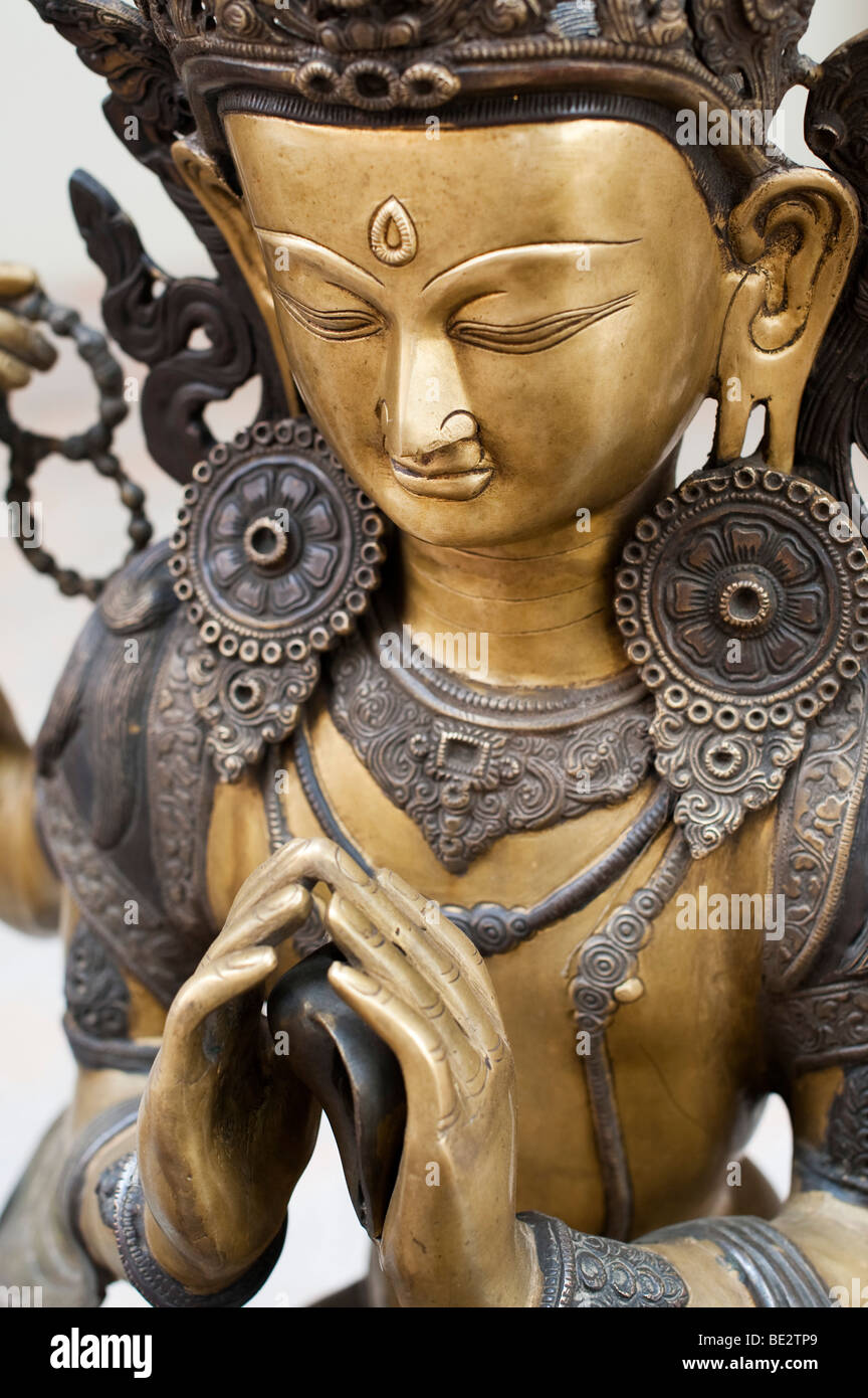 Divinità buddiste statua Foto Stock