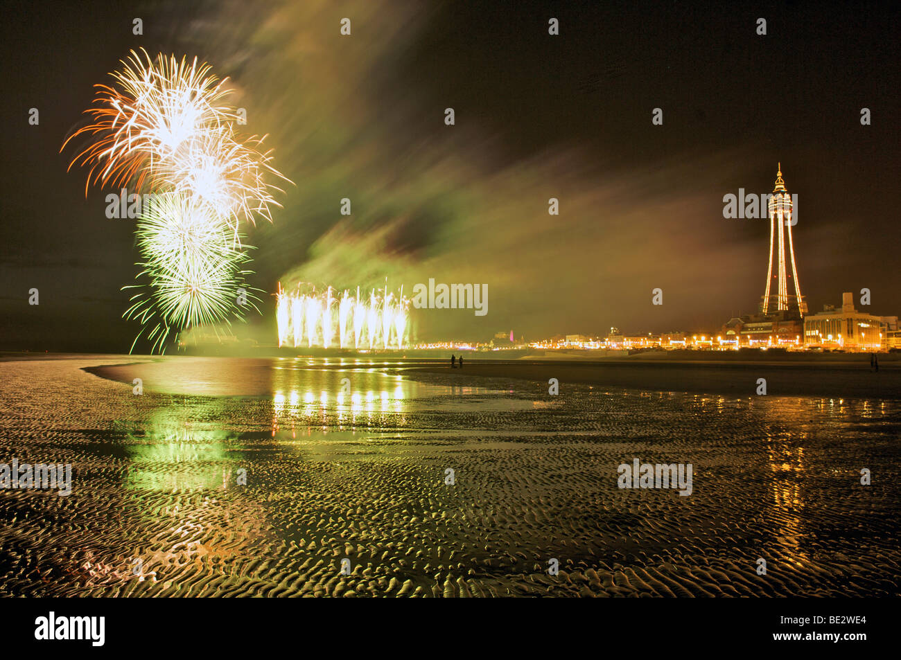 Fuochi d'artificio World Championships tenutasi a Blackpool Foto Stock