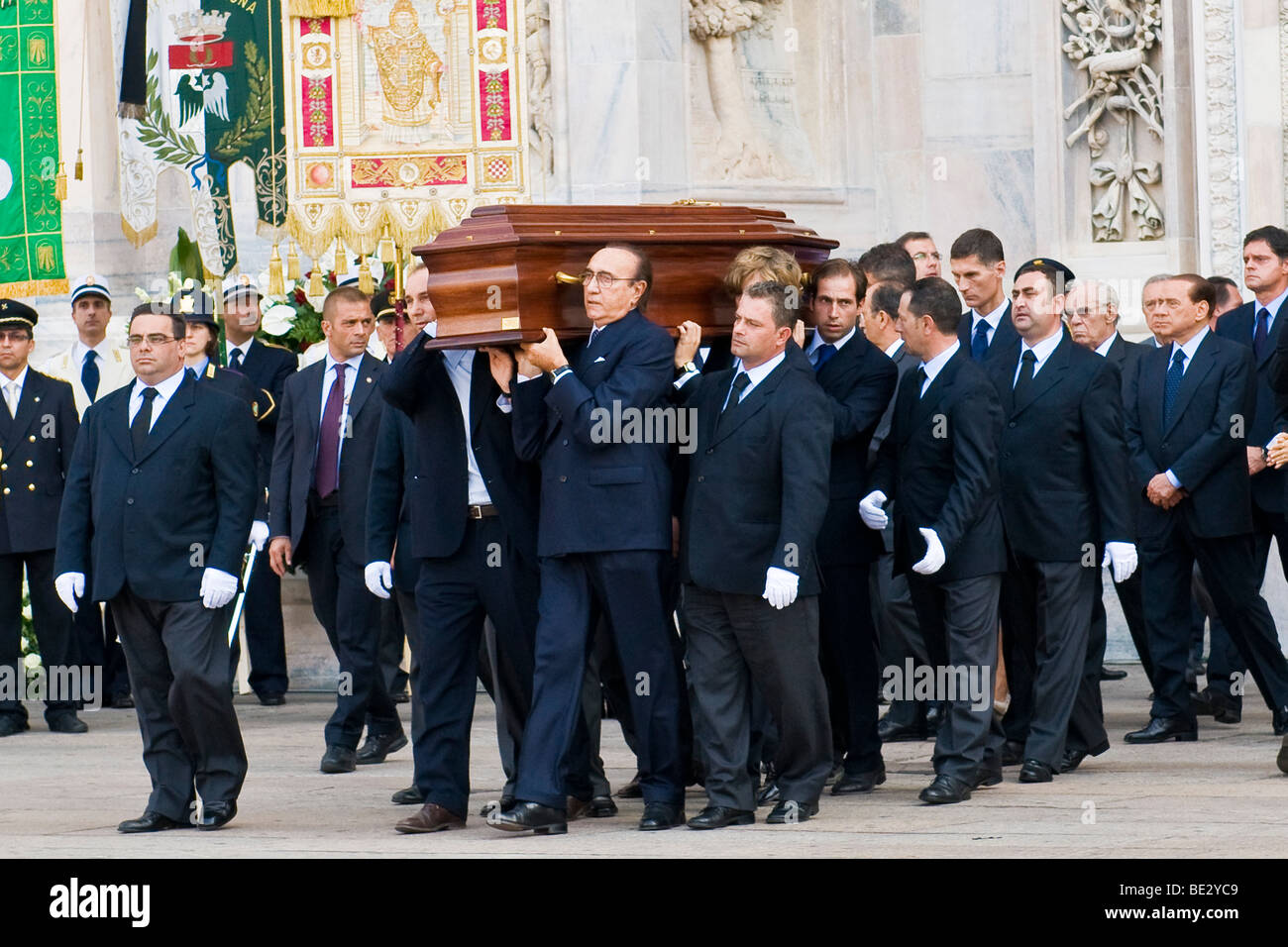 Funerali di Mike Bongiorno, Milano, Italia, 12 settembre 2009 Foto Stock