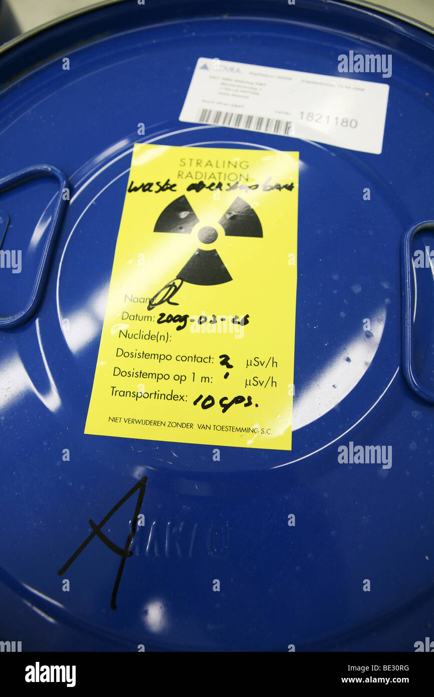 Rifiuti radioattivi nei Paesi Bassi viene memorizzato in Nieuwdorp Foto Stock