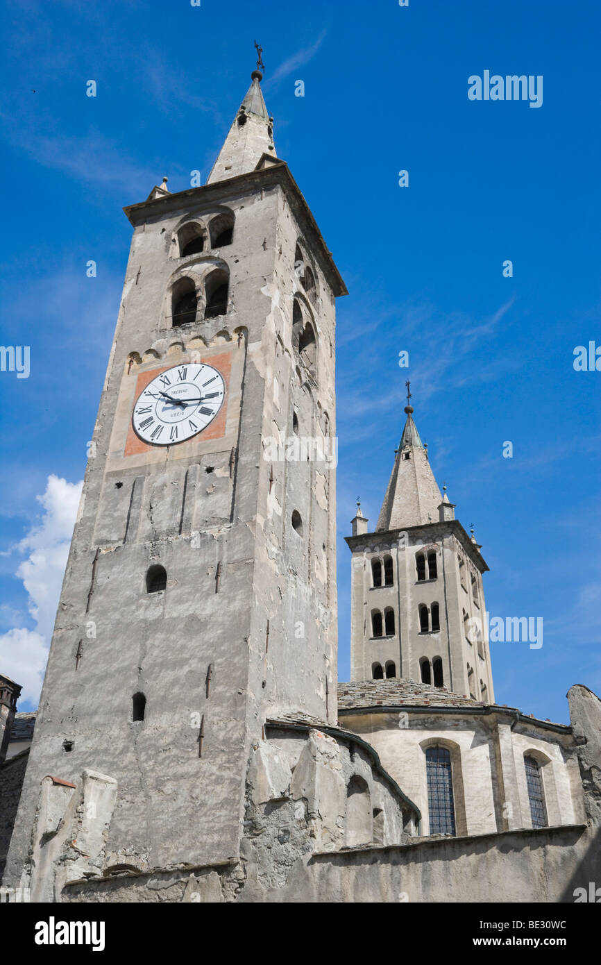 Cattedrale di Aosta, la Cattedrale di Aosta, Piazza Giovanni XXIII, Aosta, Valle d'Aosta, Valle d'Aosta, Italia, Europa Foto Stock