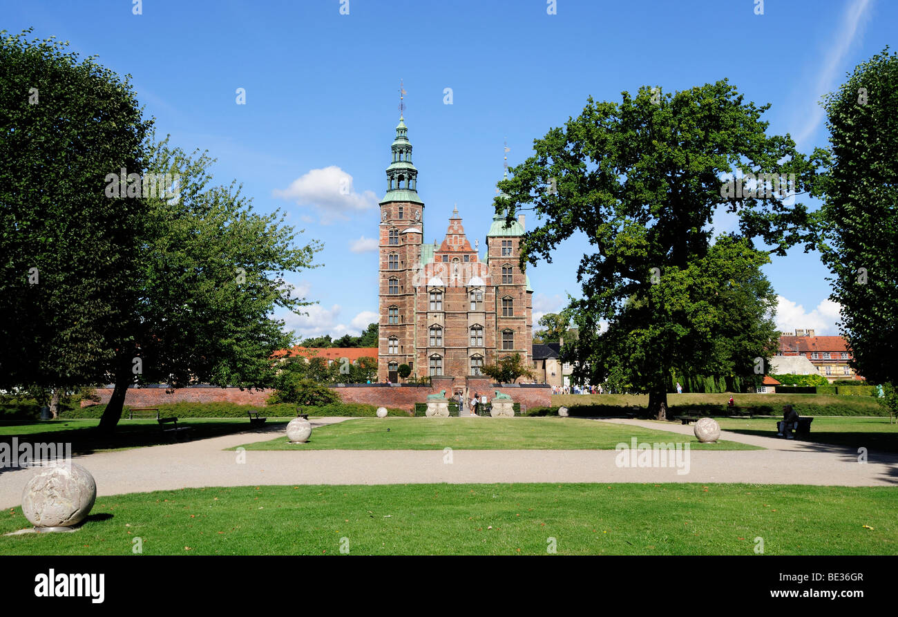 Il Castello di Rosenborg, Copenaghen, Danimarca, Nord Europa Foto Stock