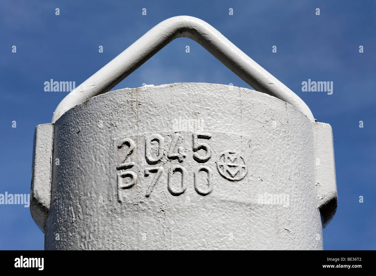 In disuso pressofusione con maniglia per il trasporto di acciaio fuso del smelledery Krupp Mannesmann, punto di riferimento per l'acciaio Foto Stock