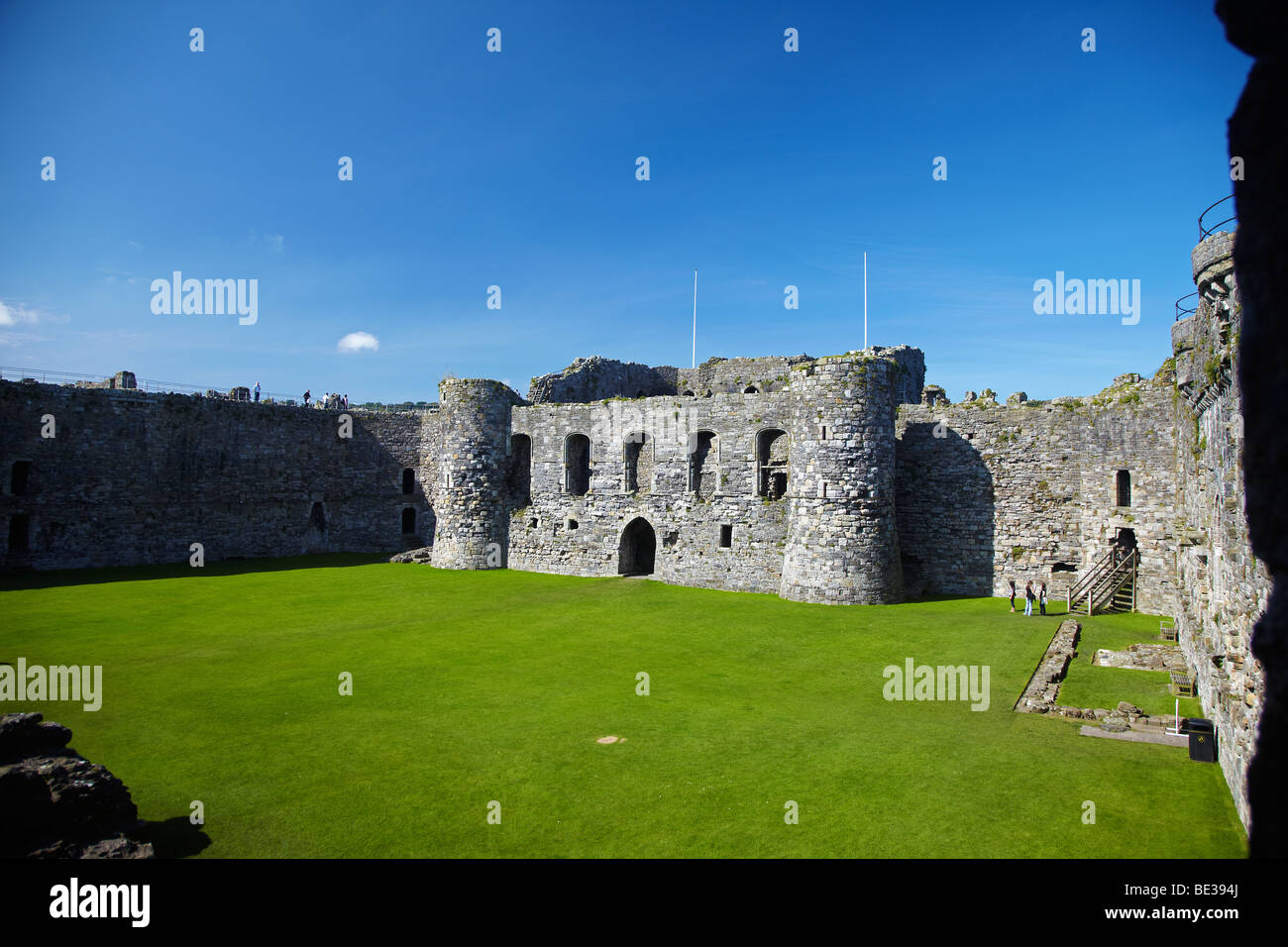 Beaumaris Castle, Anglesey, Galles del Nord, Regno Unito Foto Stock