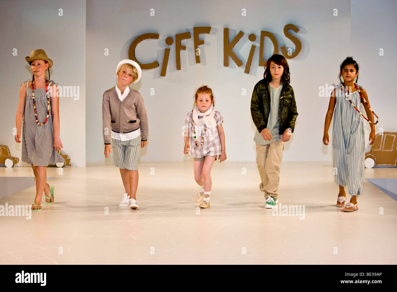 Sfilata di moda dei bambini Ciff Kids Foto Stock