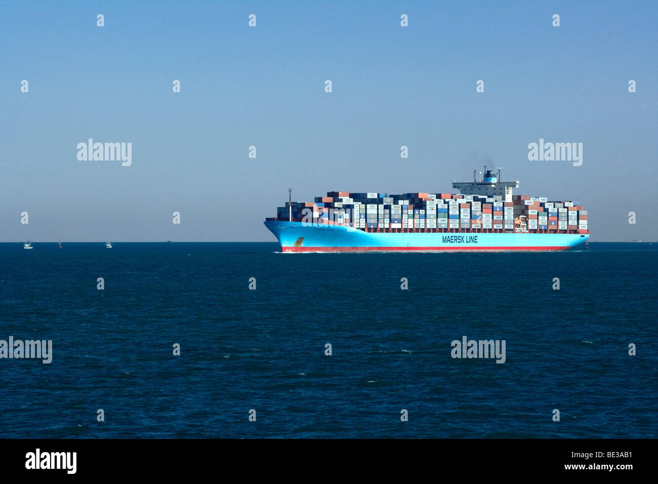 Gjertrud Maersk, contenitore di nave, mare Foto Stock