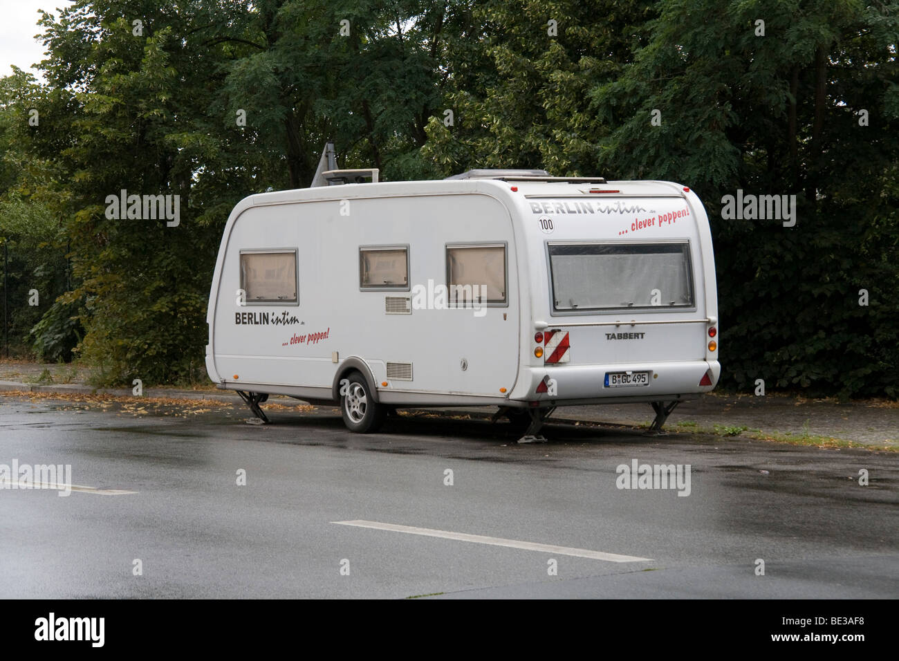 La prostituzione di strada a Heidestrasse street, quartiere Mitte di Berlino, Germania, Europa Foto Stock
