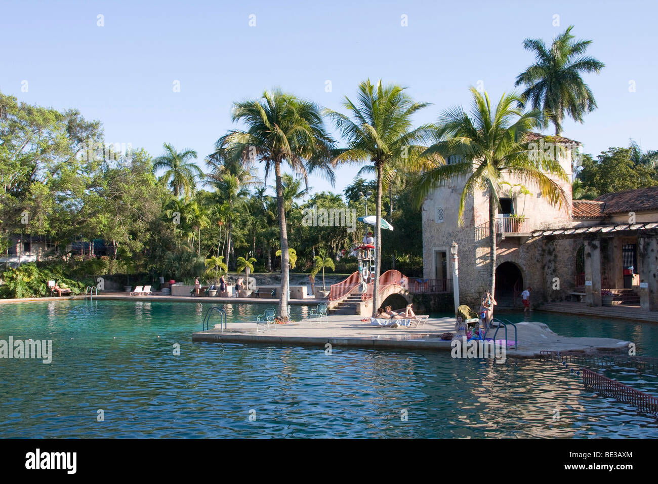Piscina, Pool veneziano in Coral Gables, Miami, Florida, Stati Uniti d'America Foto Stock