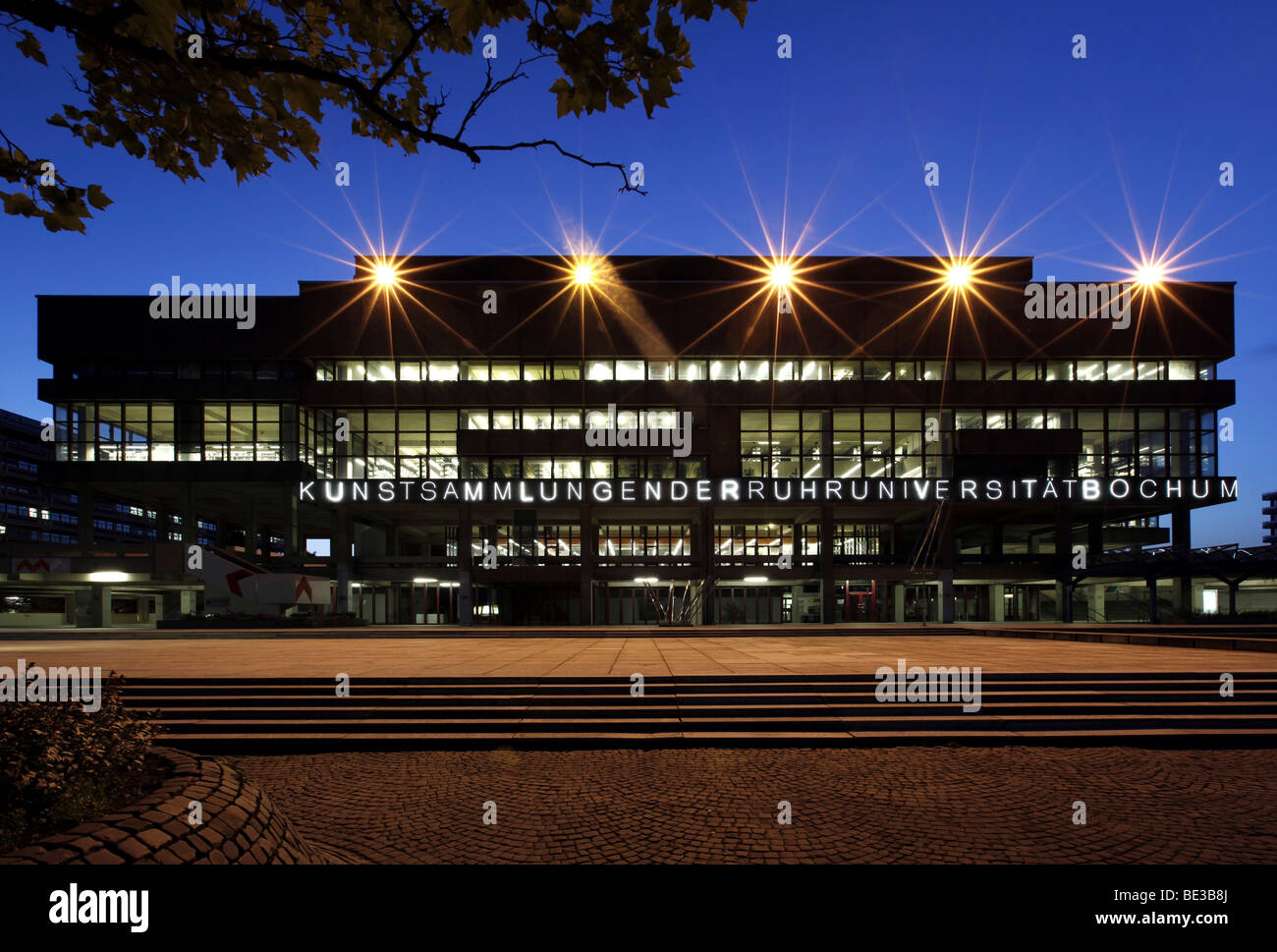 Edificio contenente la collezione d'arte della Ruhr University di Bochum, Bochum Ruhr, Renania settentrionale-Vestfalia, Germania, Europa Foto Stock
