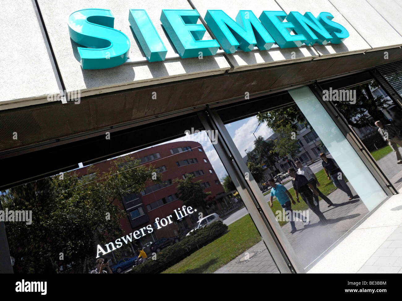 Sede della Siemens AG, settore sanitario, ex Medical Solutions, tecnologia medica, Henkestrasse, Erlangen, Bavari Foto Stock