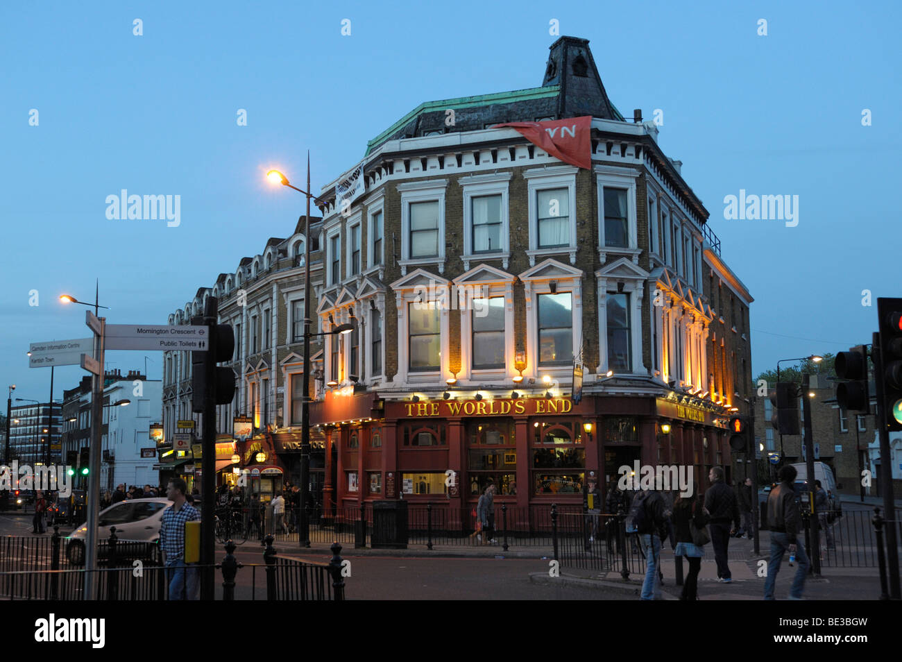 Camden, in serata, London, England, Regno Unito, Europa Foto Stock