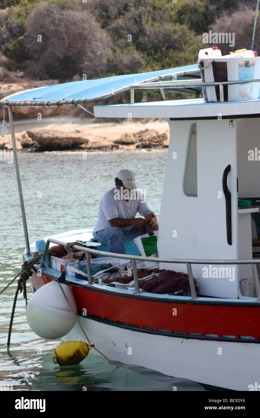 I ciprioti la pesca Foto Stock