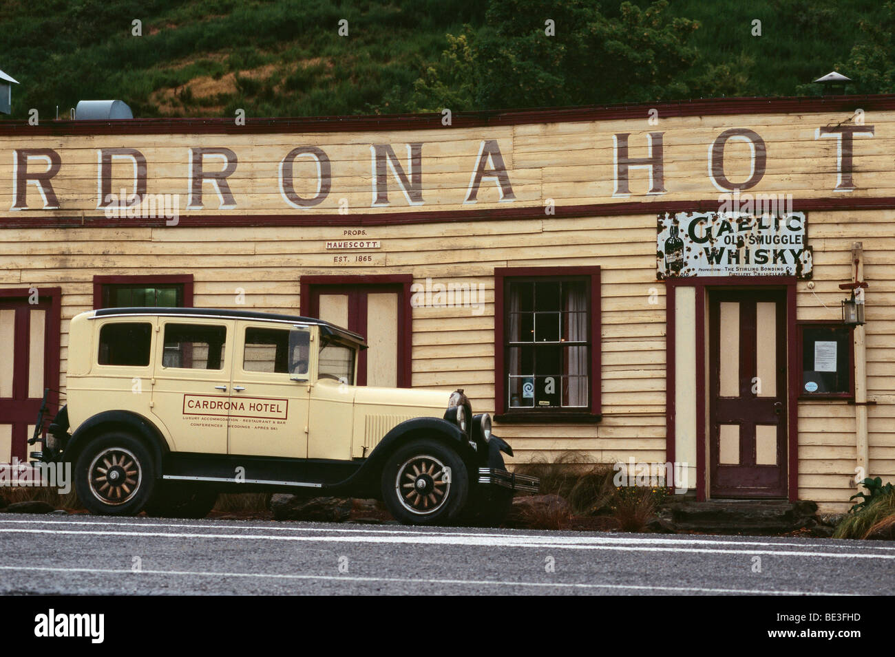 Nuova Zelanda - Isola del Sud - Central Otago - Cardrona - Hotel costruito nel 1863 Foto Stock