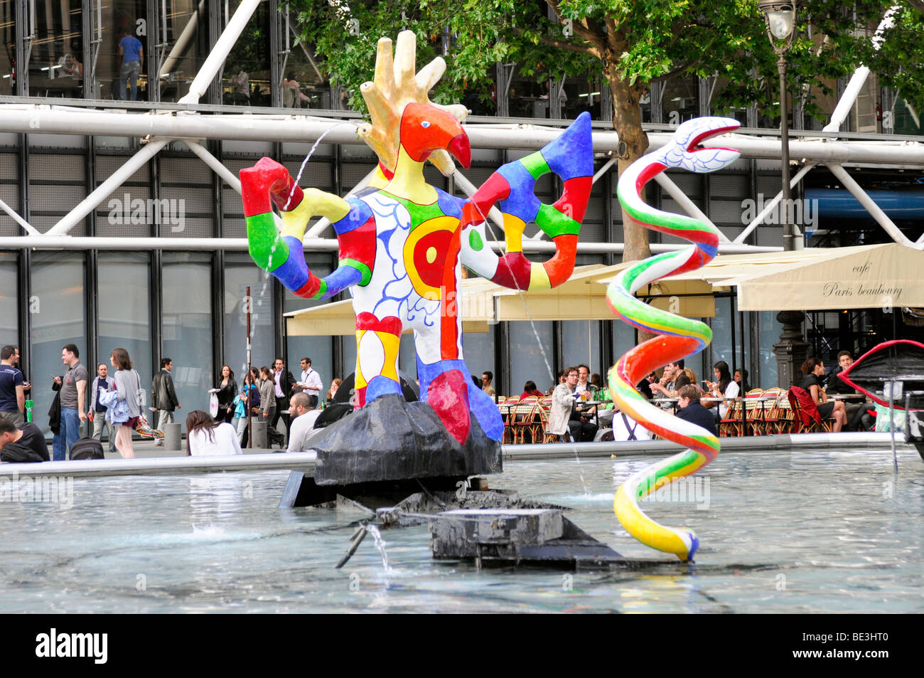 Dettaglio, Fontana Stravinsky, Centro Georges Pompidou, Parigi, Francia, Europa Foto Stock