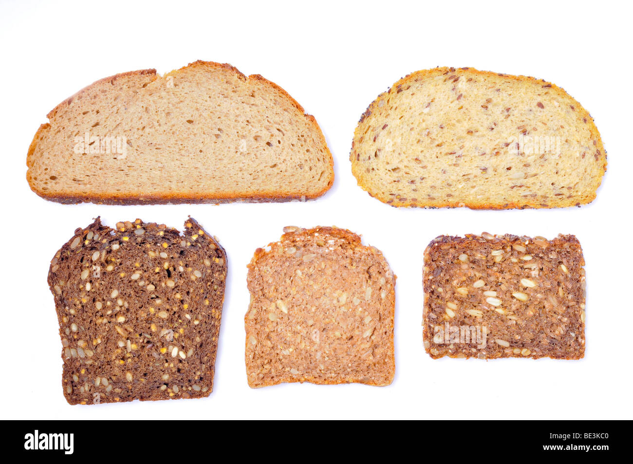 Vari tipi di pane Foto Stock