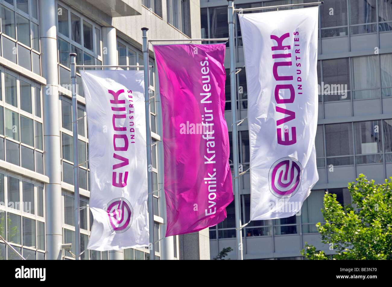 La sede aziendale di azienda Evonik Industries AG di Essen, Ruhrgebiet regione Renania settentrionale-Vestfalia, Germania, Europa Foto Stock