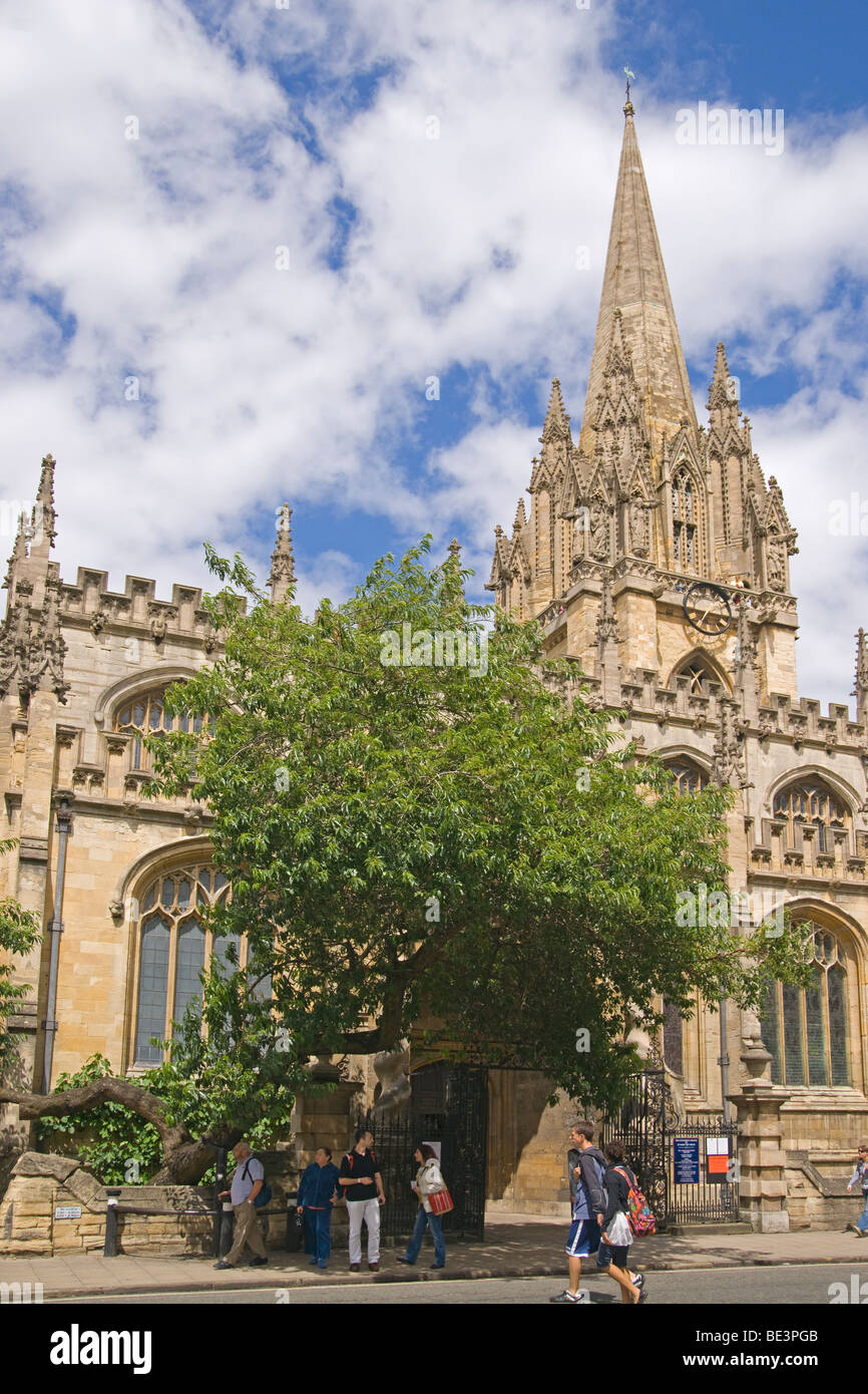 Oxford, centro città, High street, Cotswolds, Inghilterra, Luglio 2009 Foto Stock