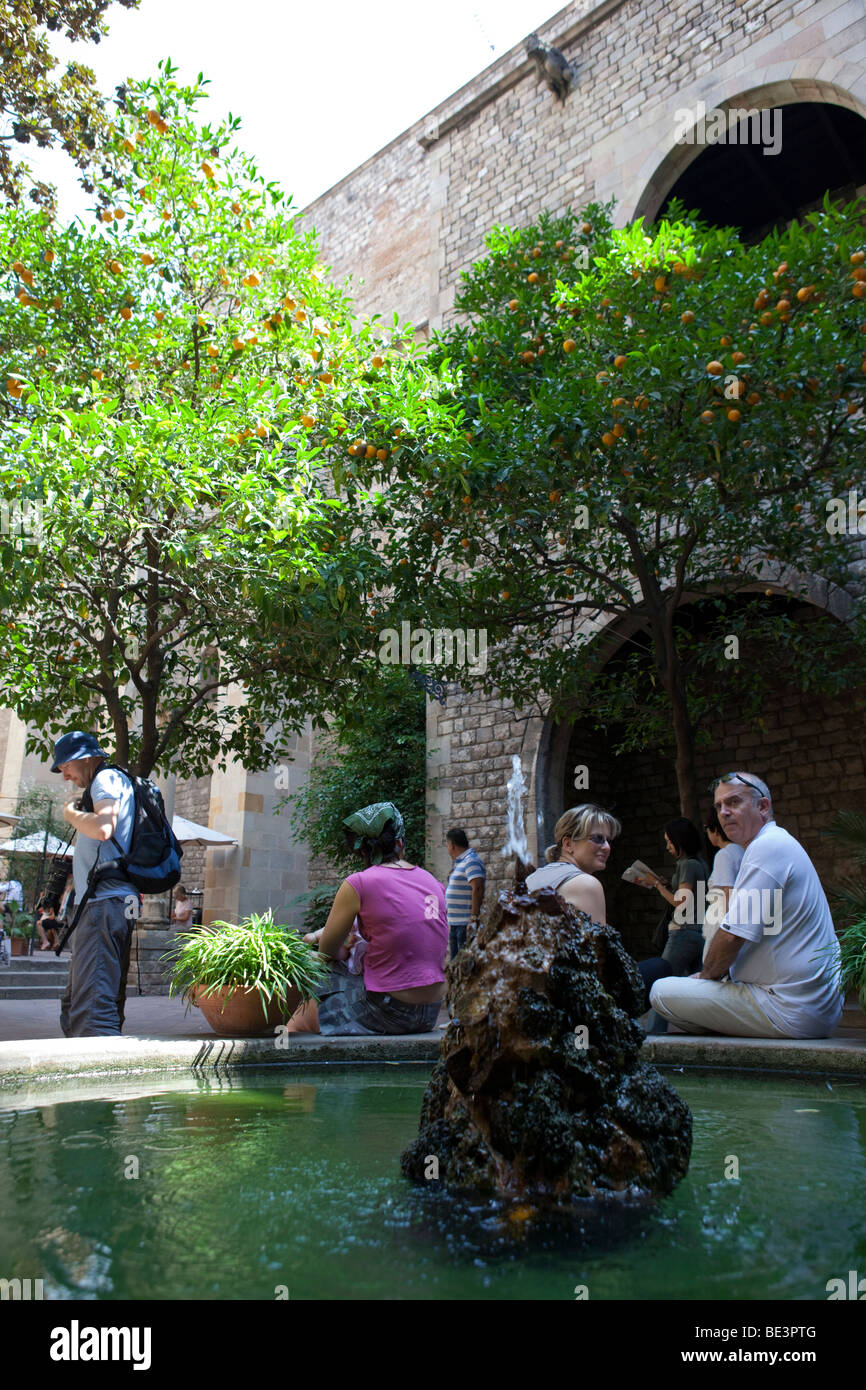 Il Museu Frederic Marès, Barcellona (Spagna) Foto Stock