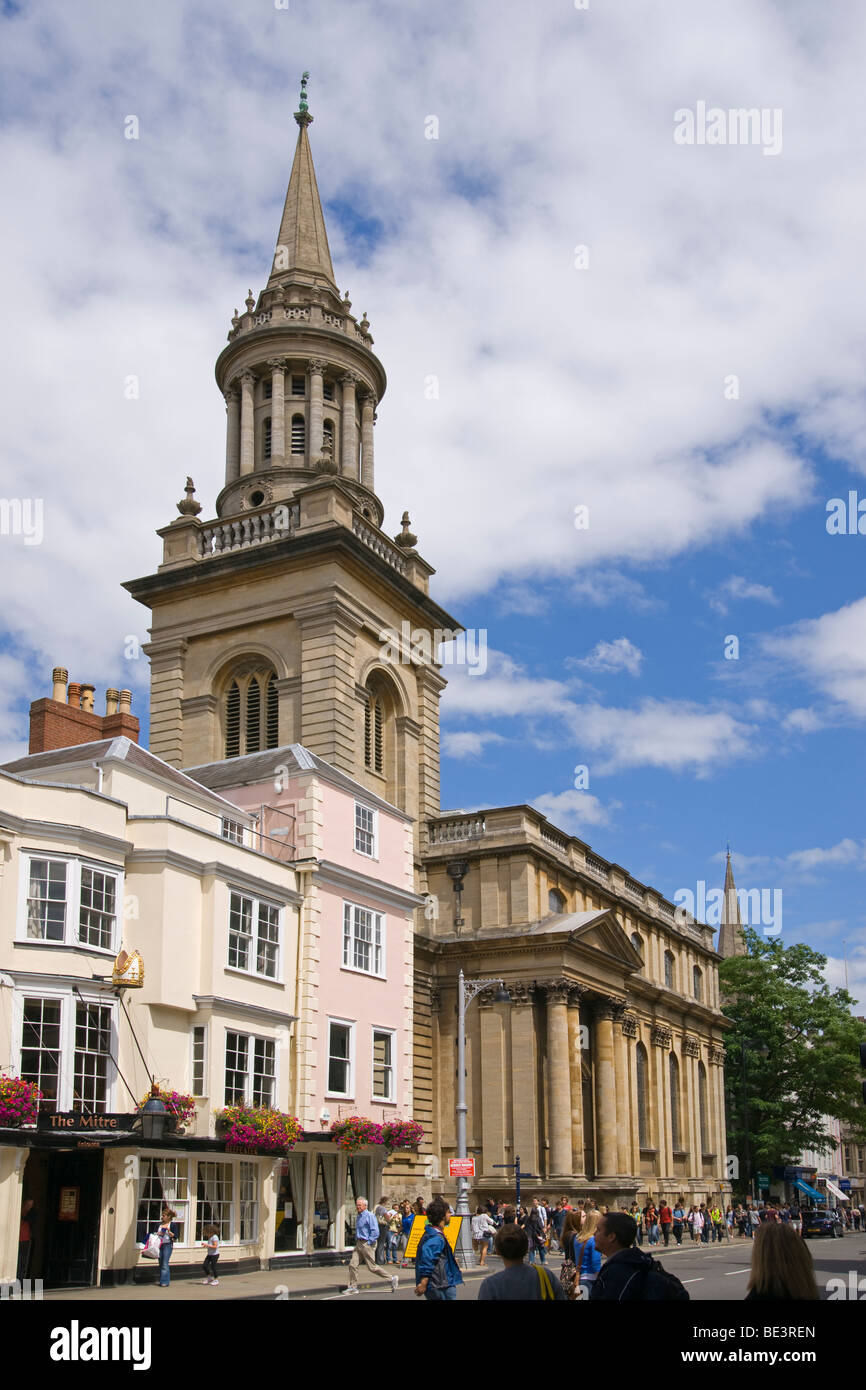 Oxford, centro città, High street, Brasenose College di Cotswolds, Inghilterra, Luglio 2009 Foto Stock