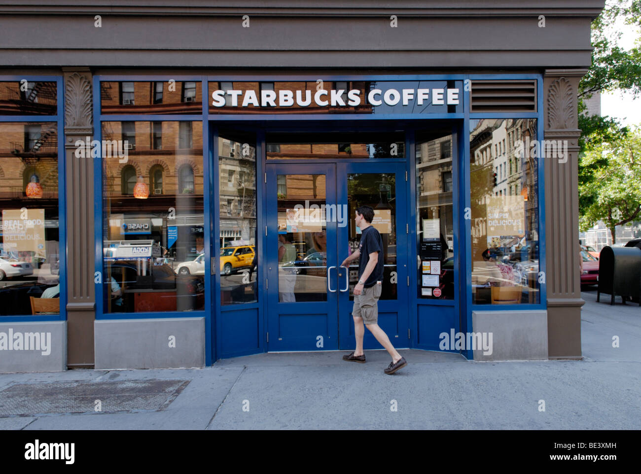 Starbucks, New York City, Upper West Side Foto Stock