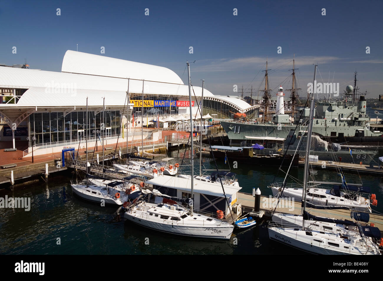 Australian National Maritime Museum di Darling Harbour. Sydney, Nuovo Galles del Sud, Australia Foto Stock