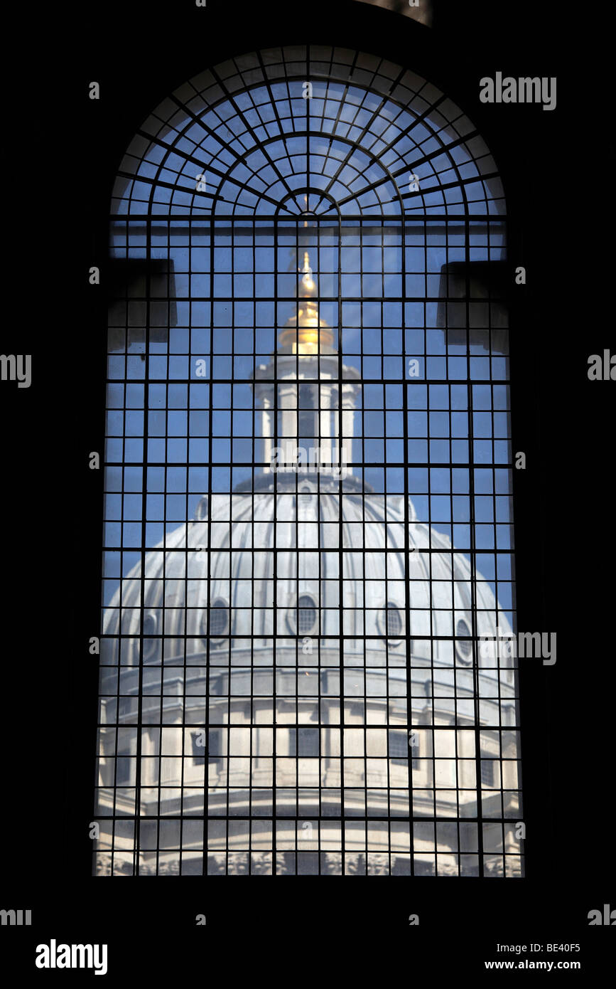 Interno della sala dipinta, il Royal Naval College di Greenwich Foto Stock