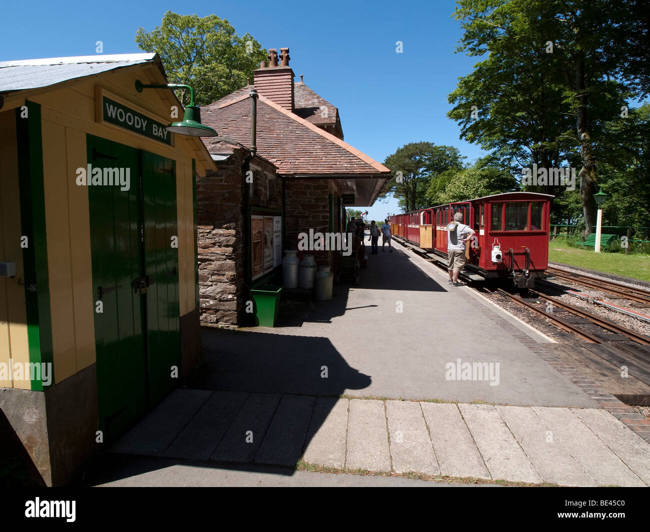 Lynton e barnstaple railway woody bay station Foto Stock