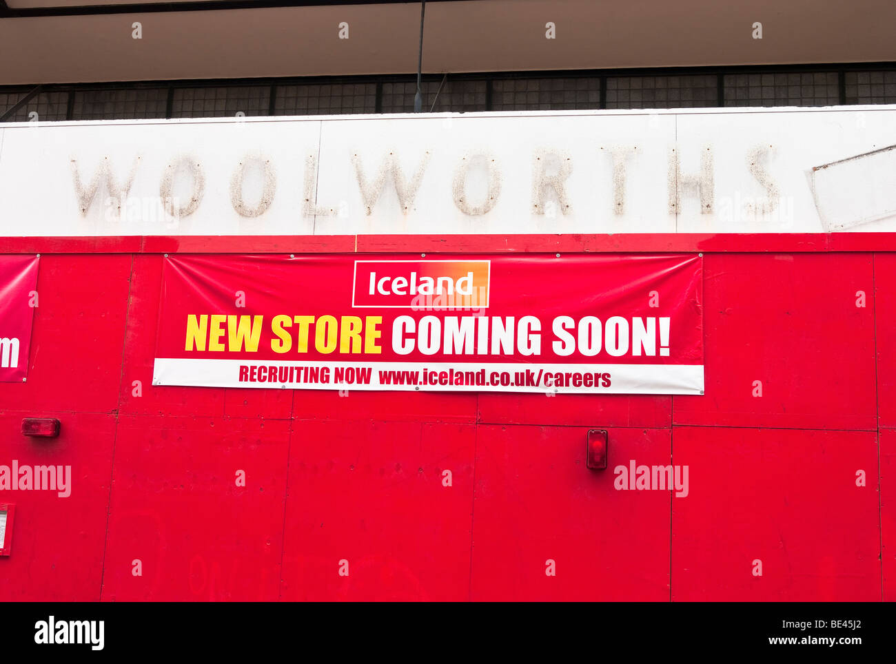 Islanda retail store prende su vecchie Woolworths Foto Stock