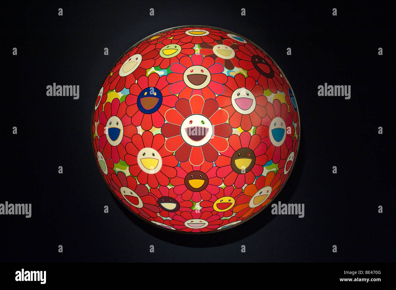 Takashi Murakami fiore palla al post Guerra e arte contemporanea asta di Christie's London Foto Stock
