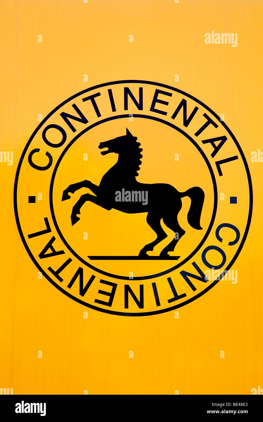 Logo della Continental Automotive GmbH Azienda in Regensburg, Baviera, Germania, Europa Foto Stock
