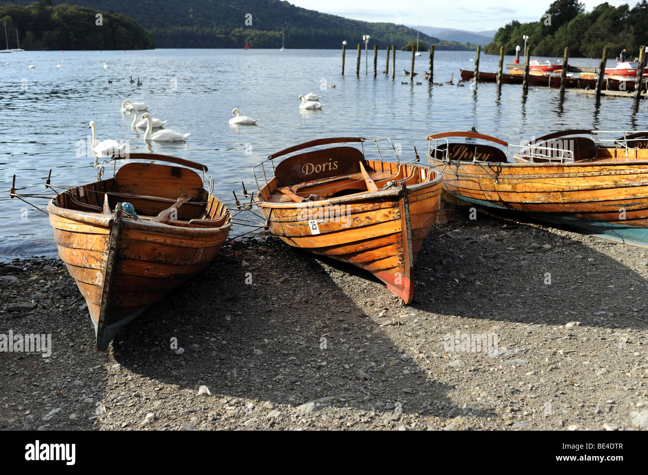 Crociere sul lago Windemere a Bowness nel Lake District in Cumbria UK Foto Stock