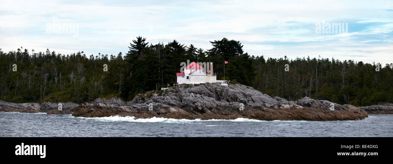 " Isola di avorio Lightstation British Columbia". Foto Stock