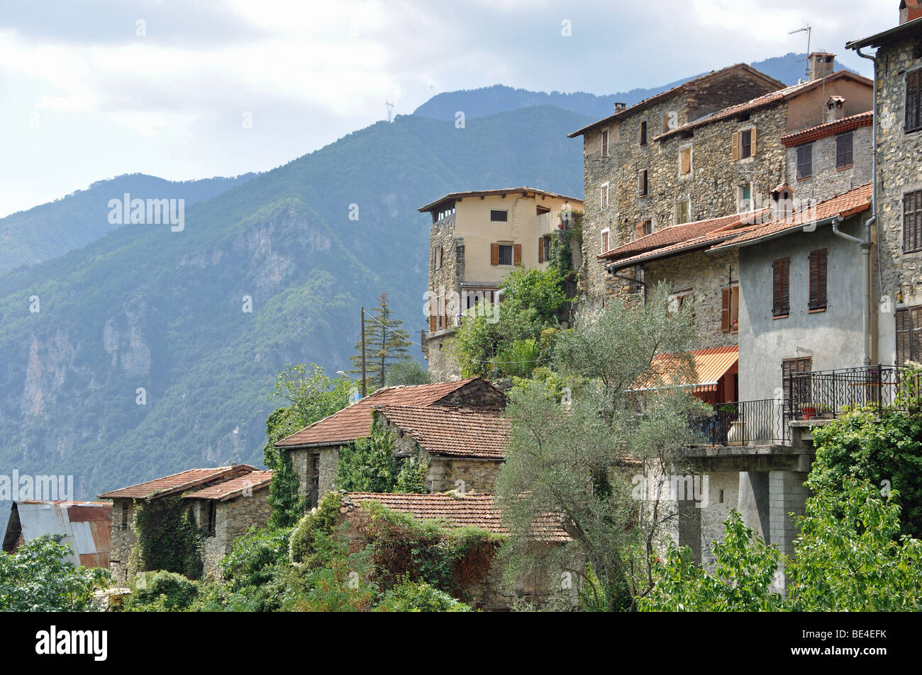 La village de Marie, Alpes Maritimes, Francia Foto Stock