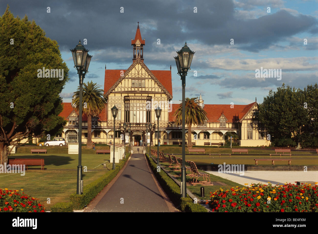 Nuova Zelanda - Isola del Nord - Baia di Planty - Rotorua - Museo di Arte e Storia - Government Gardens Foto Stock