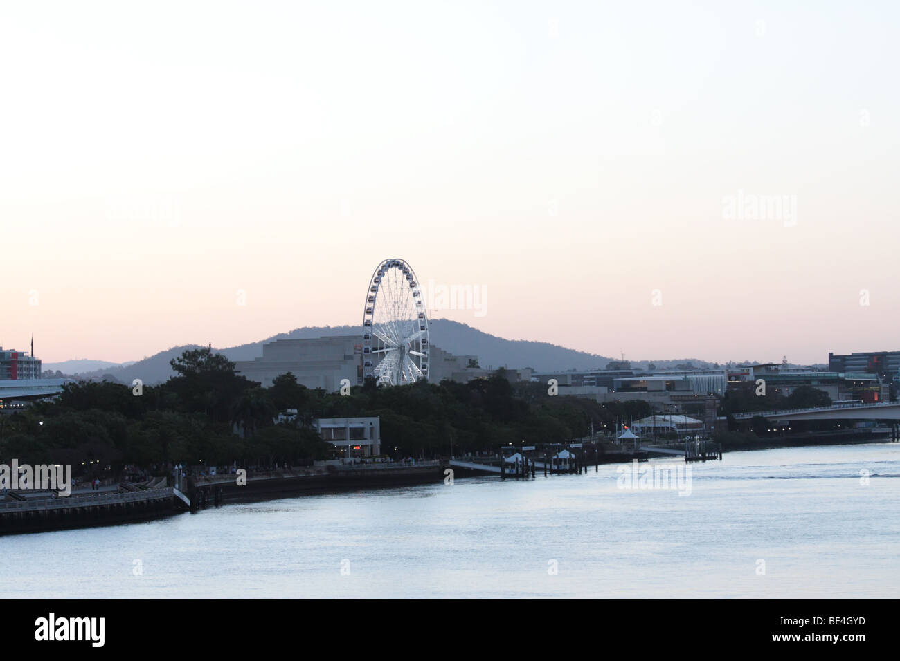 La città di Brisbane Paesaggio - Southbank Foto Stock