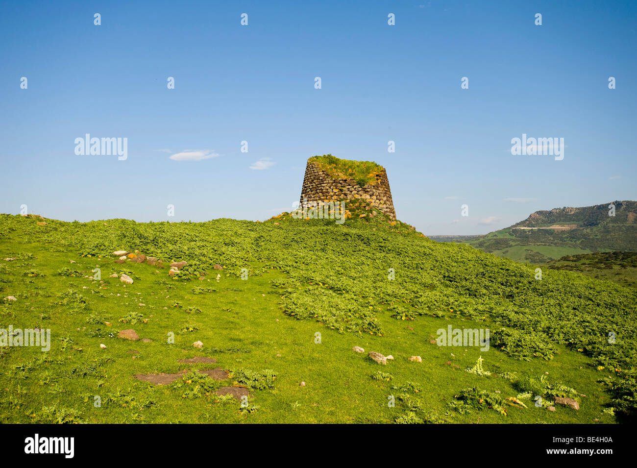 Pre-storica torre della cultura Bonnanaro, ca 1800 - 1500 BC, in Sardegna, la Gallura Sardegna, Italia, Europa Foto Stock