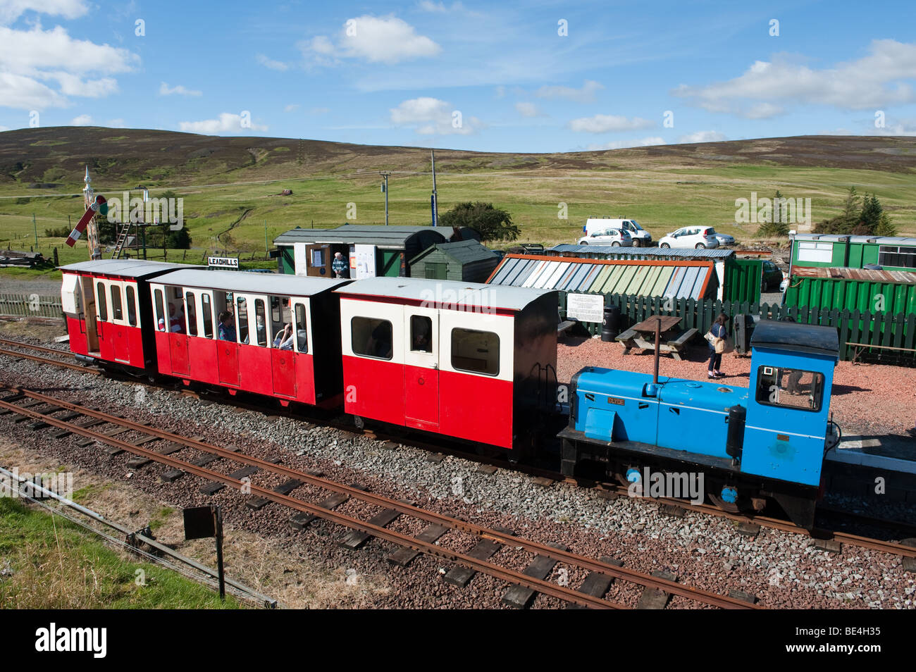 Leadhills ferrovia in miniatura , South Lanarkshire , Scozia Foto Stock