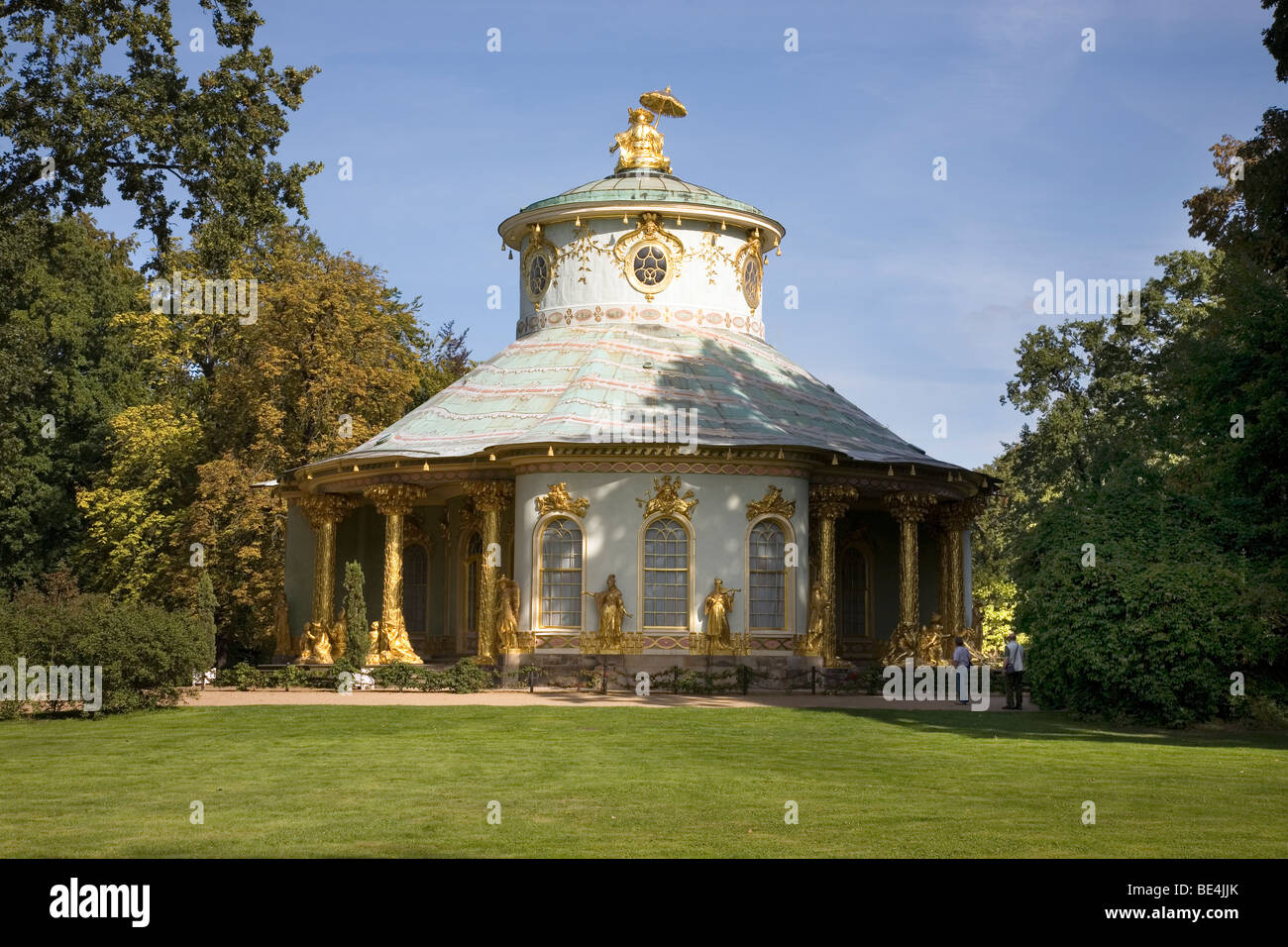 Casa del tè cinese, il Parco Sanssouci, Potsdam, Brandeburgo, Germania Foto Stock