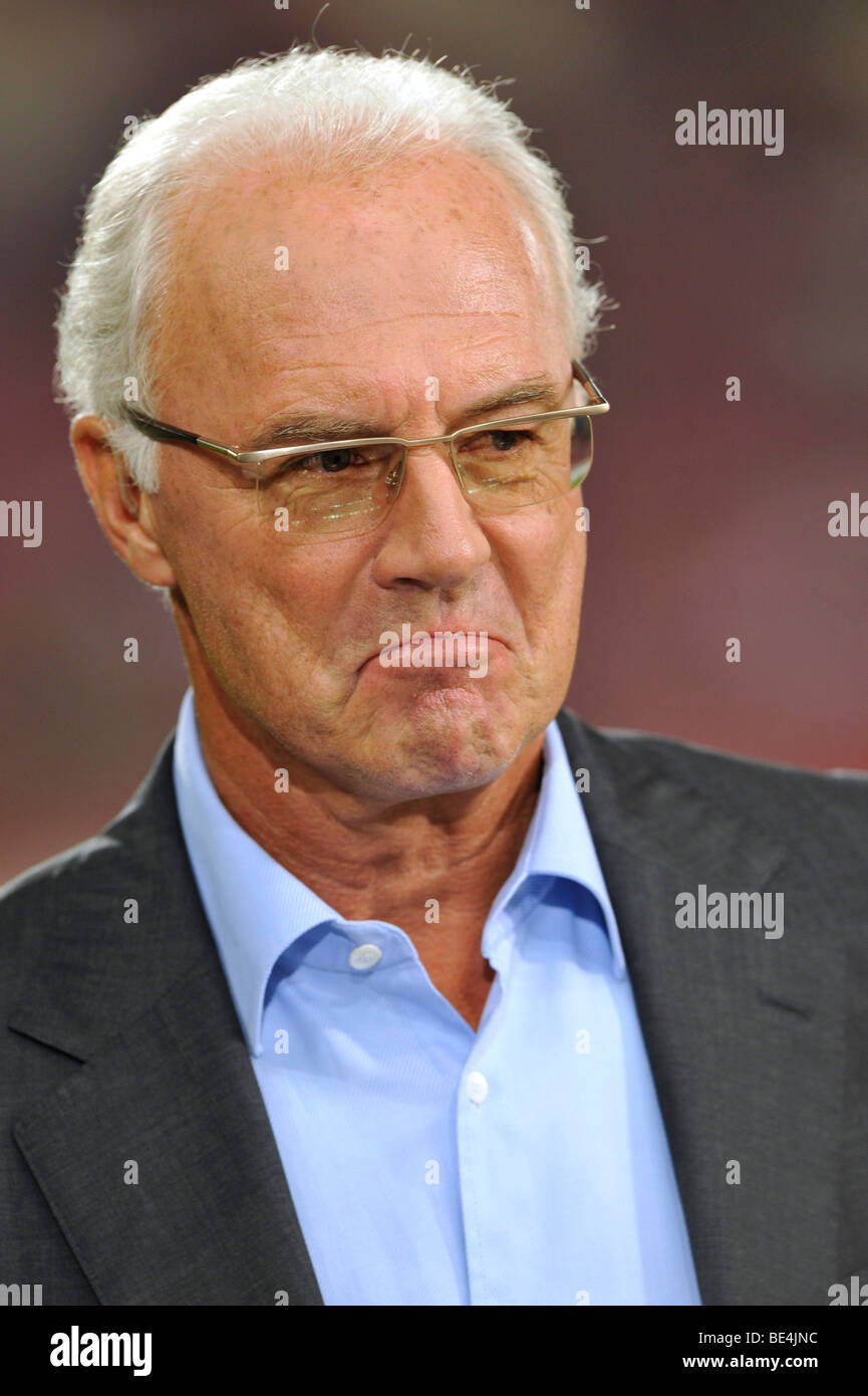 Franz Beckenbauer, Presidente 1 FC Bavaria Monaco di Baviera, esprime ammirazione e rispetto Foto Stock