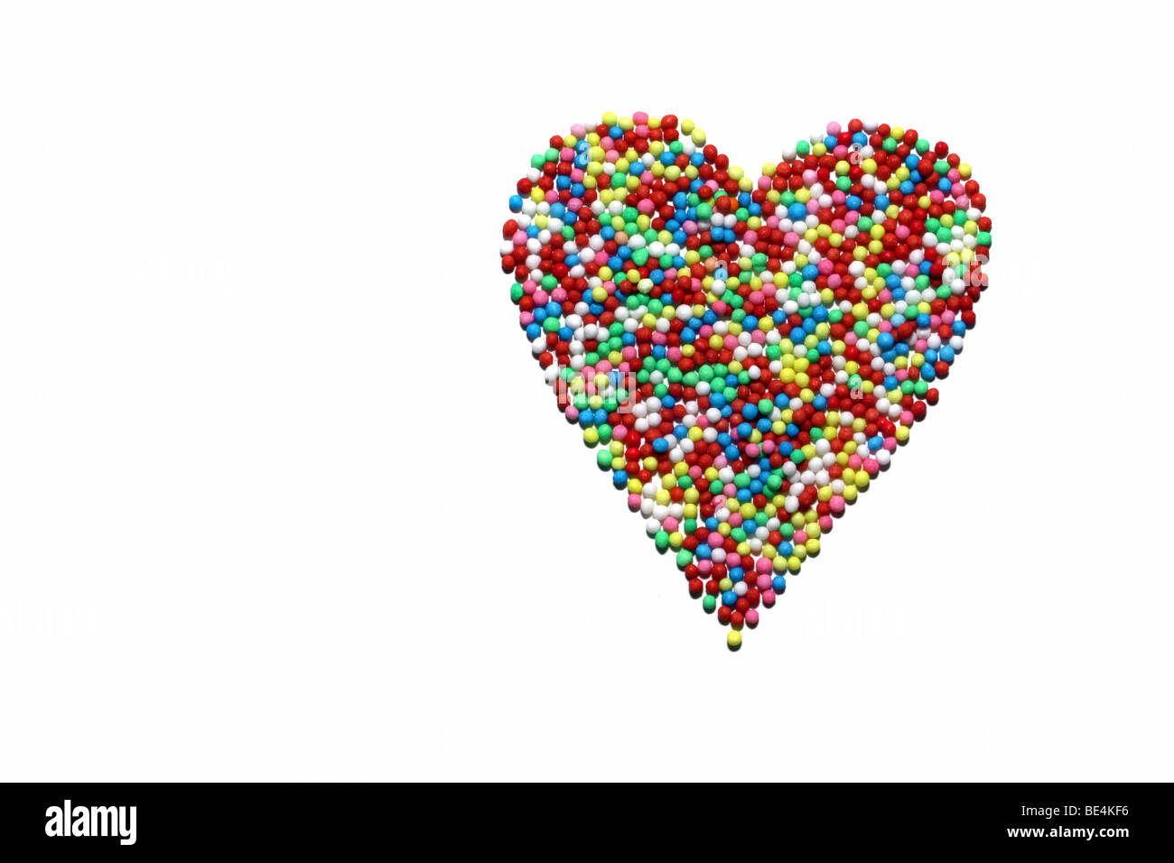 Cuore di zucchero perlato Foto Stock