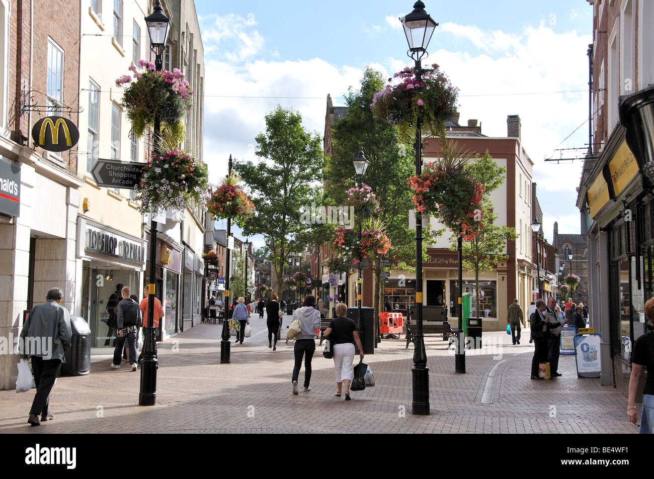 High Street, Rugby, Warwickshire, Inghilterra, Regno Unito Foto stock -  Alamy