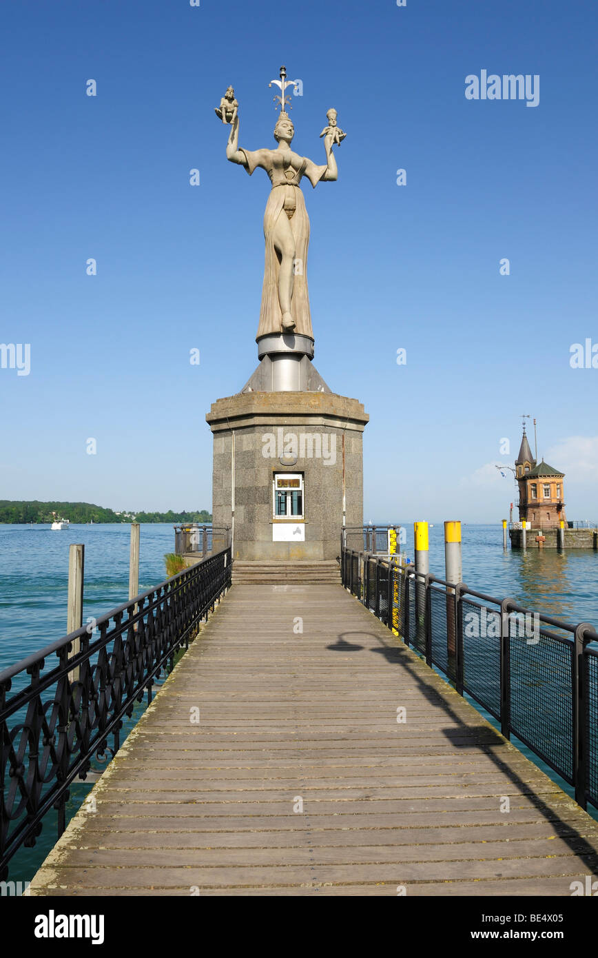 Statua di Imperia, porta sul lago di Costanza e il Lago di Costanza