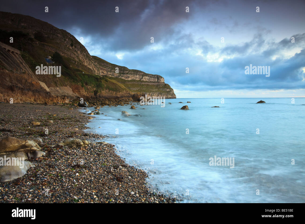 Il Great Orme peninsular, (y Gogarth) affacciato sul Llandudno nel Galles del Nord Regno Unito. Foto Stock
