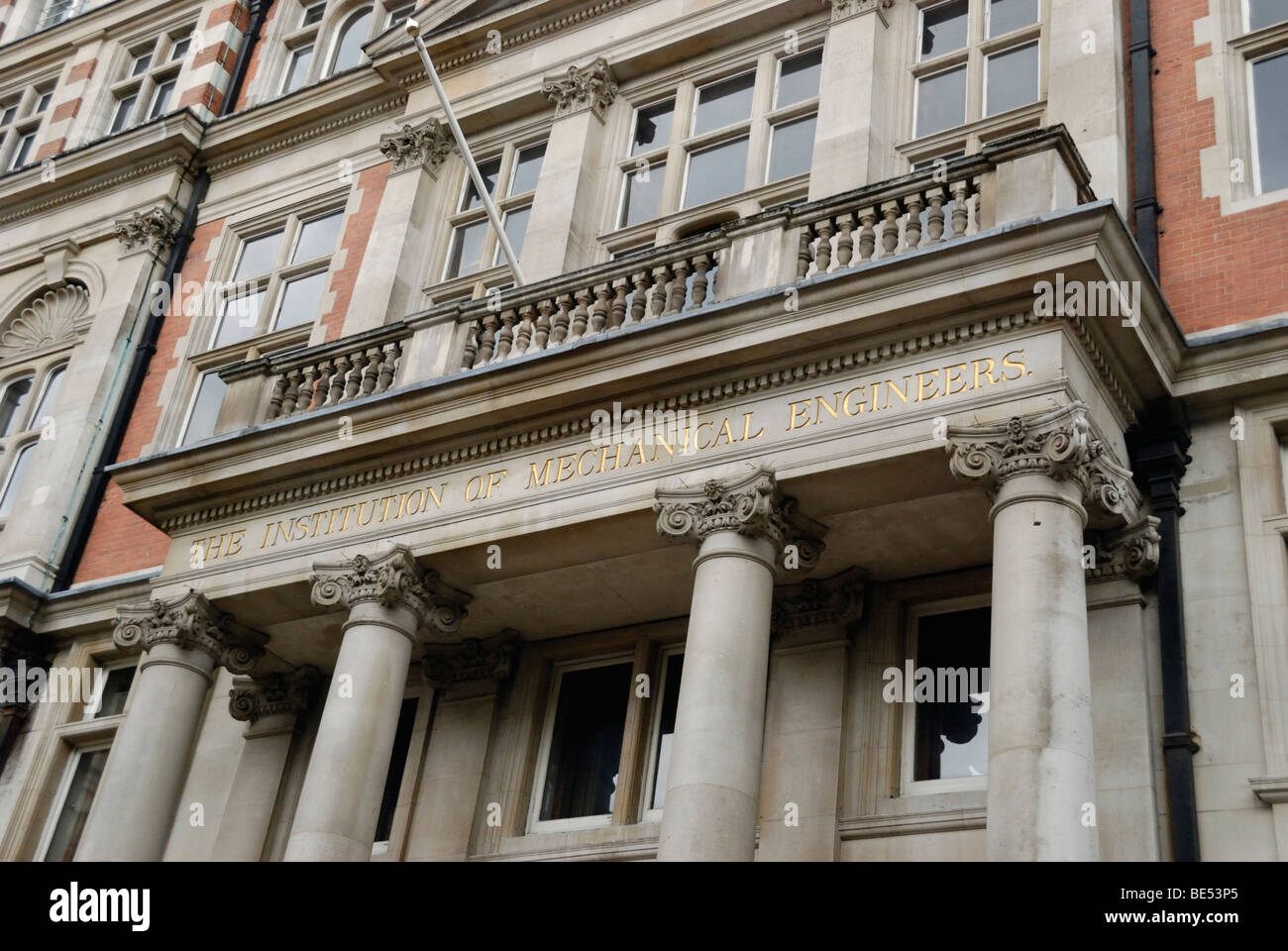 L'istituto di ingegneri meccanici sede in Great George Street, Westminster, Londra, Inghilterra. Foto Stock