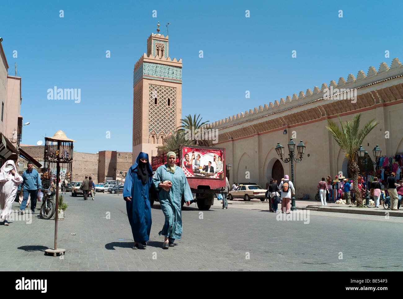 Kasbah, Tombe Saadiane, cimitero a Marrakech, Marocco, Africa Foto Stock