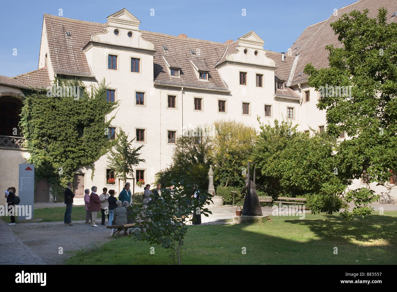 Lutherhaus (casa di Lutero museo), Lutherstadt Wittenberg, Sassonia-Anhalt, Germania Foto Stock